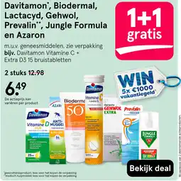 Etos Davitamon', Biodermal, Lactacyd, Gehwol, Prevalin, Jungle Formula en Azaron aanbieding
