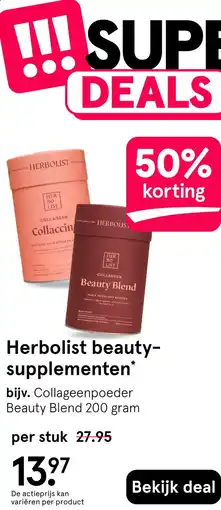 Etos Herbolist beauty- supplementen aanbieding