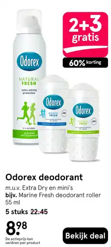 Etos Odorex deodorant aanbieding