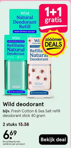 Etos Wild deodorant aanbieding