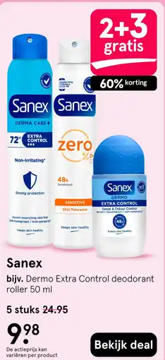 Etos Sanex aanbieding