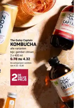 Ekoplaza The Gutsy Captain KOMBUCHA aanbieding