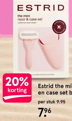 Etos Estrid the mini razor en case set bloom aanbieding