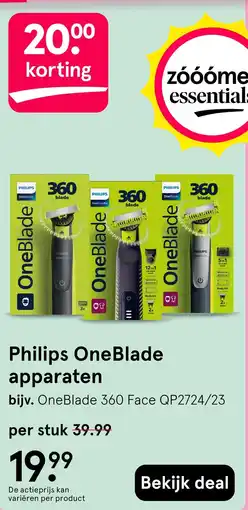 Etos Philips OneBlade apparaten aanbieding