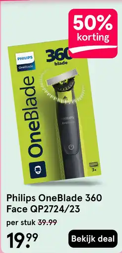 Etos Philips OneBlade 360 Face QP2724/23 aanbieding