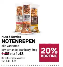 Ekoplaza Nuts & Berries NOTENREPEN aanbieding