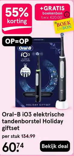 Etos Oral-B i03 elektrische tandenborstel Holiday giftset aanbieding