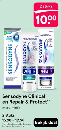 Etos Sensodyne Clinical en Repair & Protect aanbieding