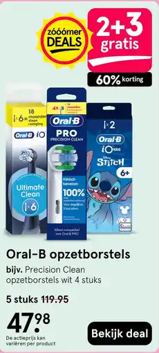 Etos Oral-B opzetborstels aanbieding