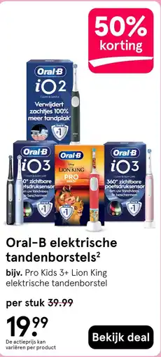 Etos Oral-B elektrische tandenborstels² aanbieding