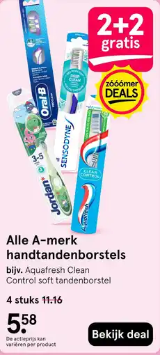 Etos Alle A-merk handtandenborstels aanbieding