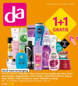 DA ALLE haarverzorging aanbieding