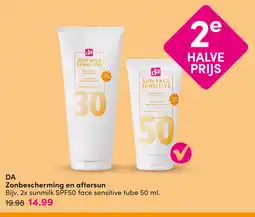 DA DAZonbescherming en aftersun aanbieding