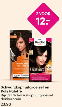 DA Schwarzkopf uitgroeiset en Poly Palette aanbieding