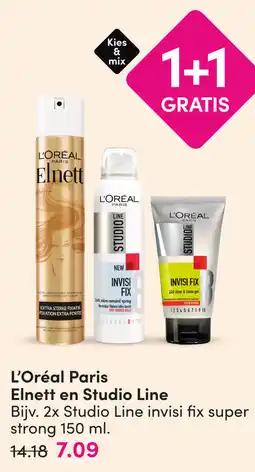 DA L'Oréal Paris Elnett en Studio Line aanbieding
