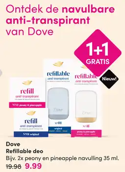 DA Dove Refillable deo aanbieding