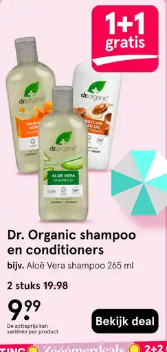 Etos Dr. Organic shampoo en conditioners aanbieding