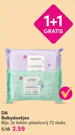 DA DA Babydoekjes aanbieding