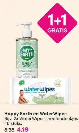 DA Happy Earth en WaterWipes aanbieding