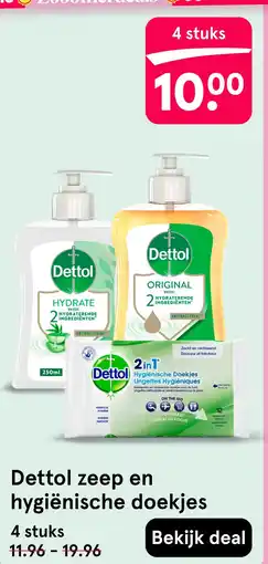 Etos Dettol zeep en hygiënische doekjes aanbieding