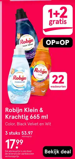 Etos Robijn Klein & Krachtig 665 ml aanbieding