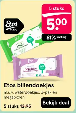 Etos Etos billendoekjes aanbieding
