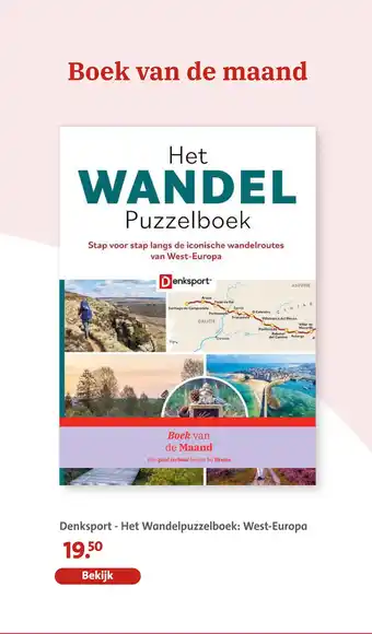Denksport - Het Wandelpuzzelboek: West-Europa