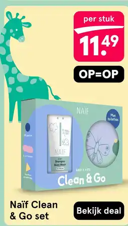 Etos Naïf Clean & Go set aanbieding