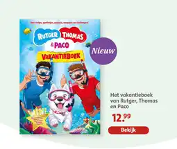 Bruna Het vakantieboek van Rutger, Thomas en Paco aanbieding