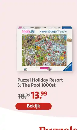 Bruna Puzzel Holiday Resort 3: The Pool 1000st aanbieding