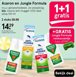 Etos Azaron en Jungle Formula aanbieding