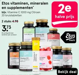 Etos Etos vitaminen, mineralen en supplementen aanbieding