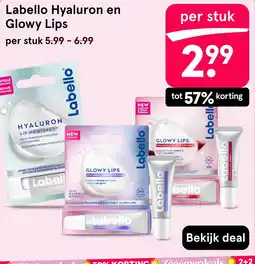 Etos Labello Hyaluron en Glowy Lips aanbieding
