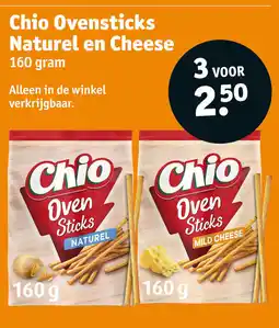 Kruidvat Chio ovensticks naturel en cheese aanbieding