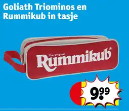 Kruidvat Goliath triominos en rummikub in tasje aanbieding