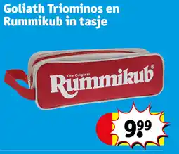 Kruidvat Goliath Triominos en Rummikub in Tasje aanbieding