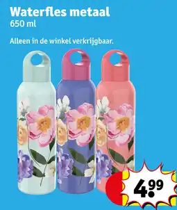 Kruidvat Waterfles metaal aanbieding