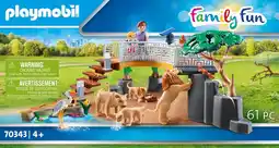 Bol.com PLAYMOBIL Family Fun Leeuwen in het buitenverblijf - 70343 aanbieding
