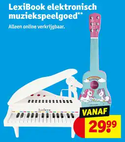 Kruidvat Lexibook Elektronisch Muziekspeelgoed aanbieding