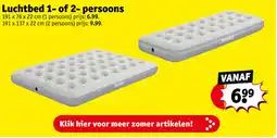 Kruidvat Luchtbed 1- of 2- persoons aanbieding
