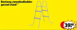 Kruidvat Bestway Zwembadladder Gecoat Staal aanbieding