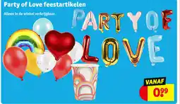 Kruidvat Party of love feestartikelen aanbieding