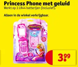 Kruidvat Princess phone met geluid aanbieding