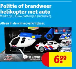 Kruidvat Politie of brandweer helikopter met auto aanbieding