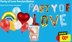 Kruidvat Party of love feestartikelen aanbieding