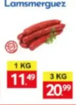 Tanger Markt Lamsmerguez aanbieding