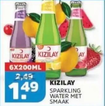 Sahan Supermarkten Kizilay sparkling water met smaak aanbieding