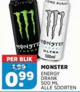 Sahan Supermarkten Monster energy drank aanbieding