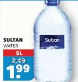 Sahan Supermarkten Sultan water aanbieding