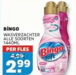 Sahan Supermarkten Bingo wasverzachter aanbieding